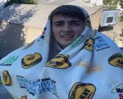 He made most of his videos on the rooftop in a taco blanket He made most of his videos on the rooftop in a taco blanket.